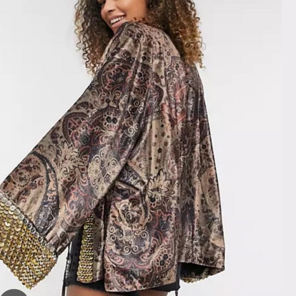 Free People Layla Embellished Kimono Jacket - Picture 3 of 9
